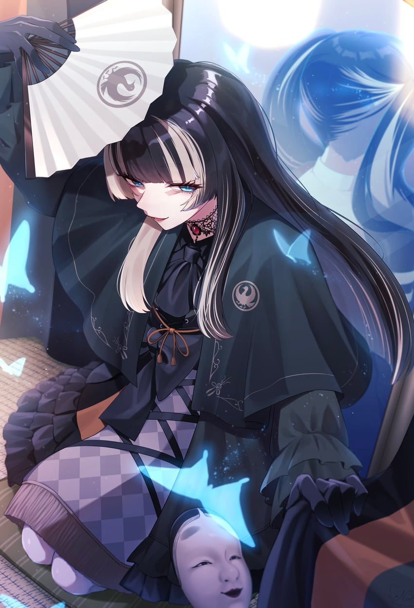 juufuutei raden (hololive and 1 more) drawn by sya0_ma0