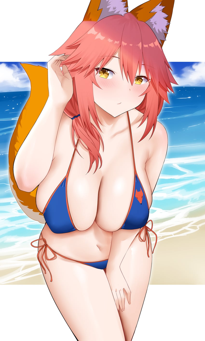tamamo and tamamo no mae (fate and 1 more) drawn by arind_yudha