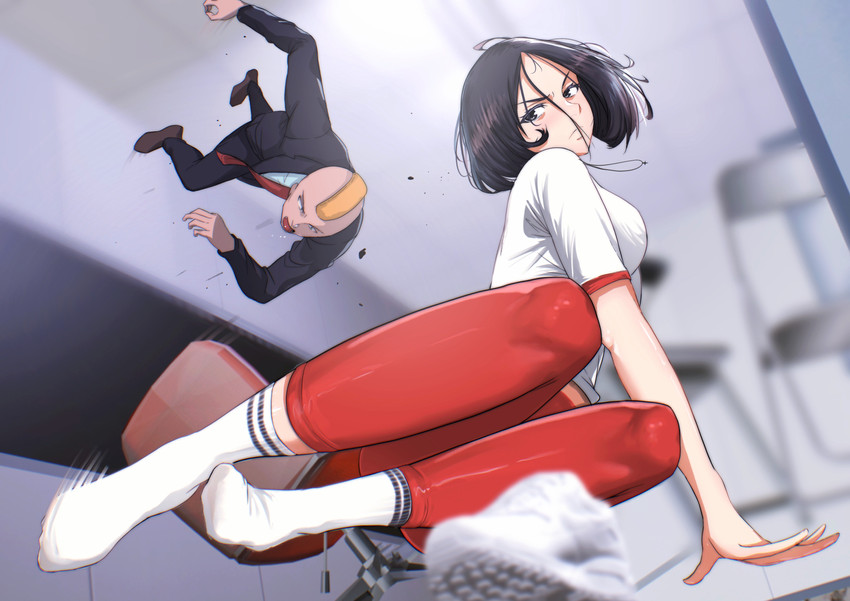black delmo (aika and 1 more) drawn by ghhoward