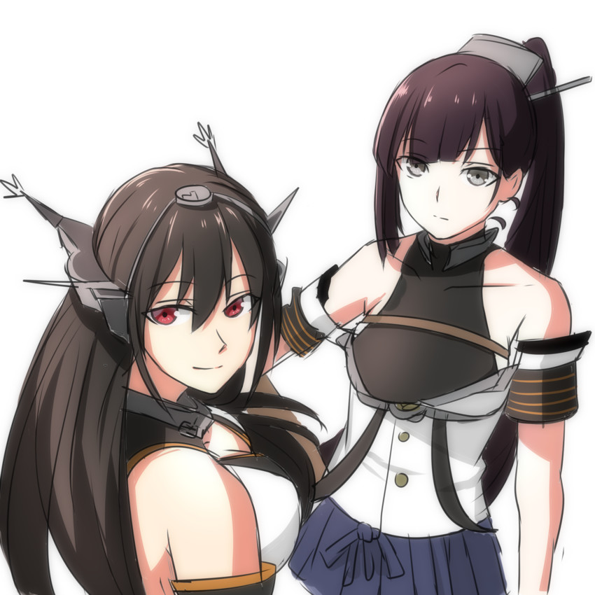 nagato (kantai collection and 1 more) drawn by lulu_heika