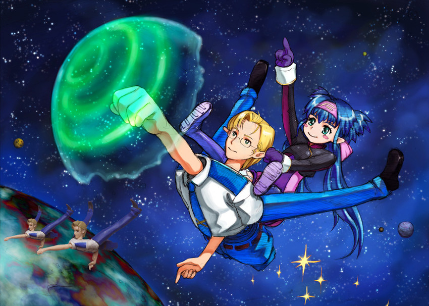 klan klein and mikhail buran (macross and 2 more) drawn by aratagawa_nikei