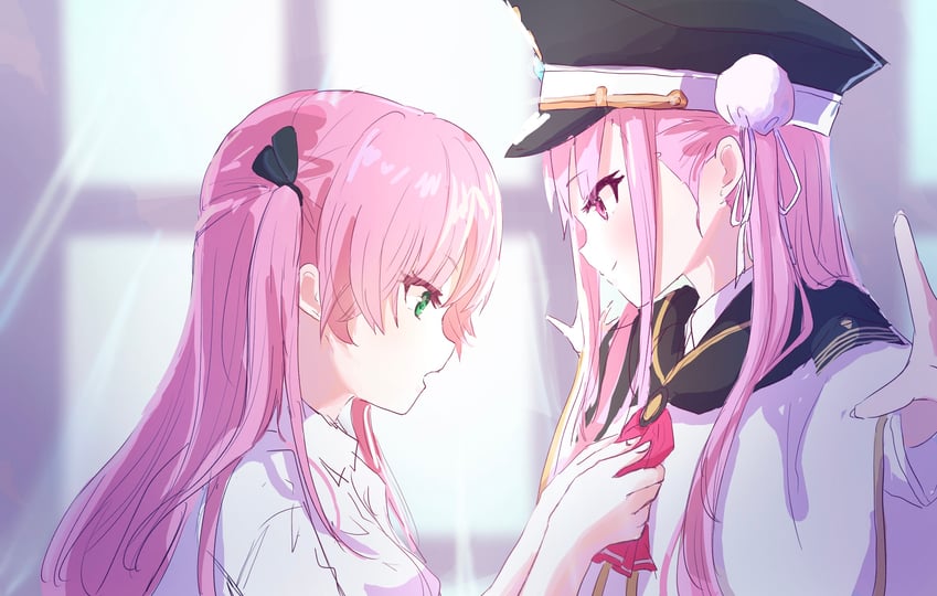 aikawa megumi and kunimi tama (heaven burns red) drawn by kurauchi_naya