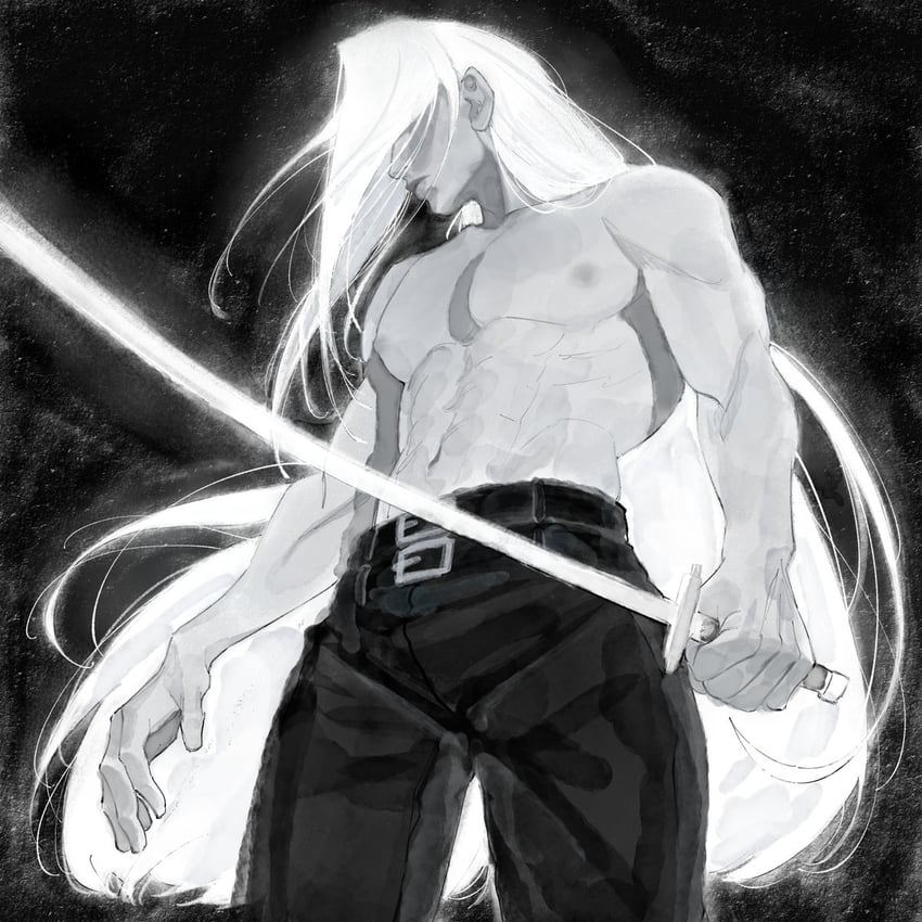 sephiroth (final fantasy and 1 more) drawn by shyuuwei