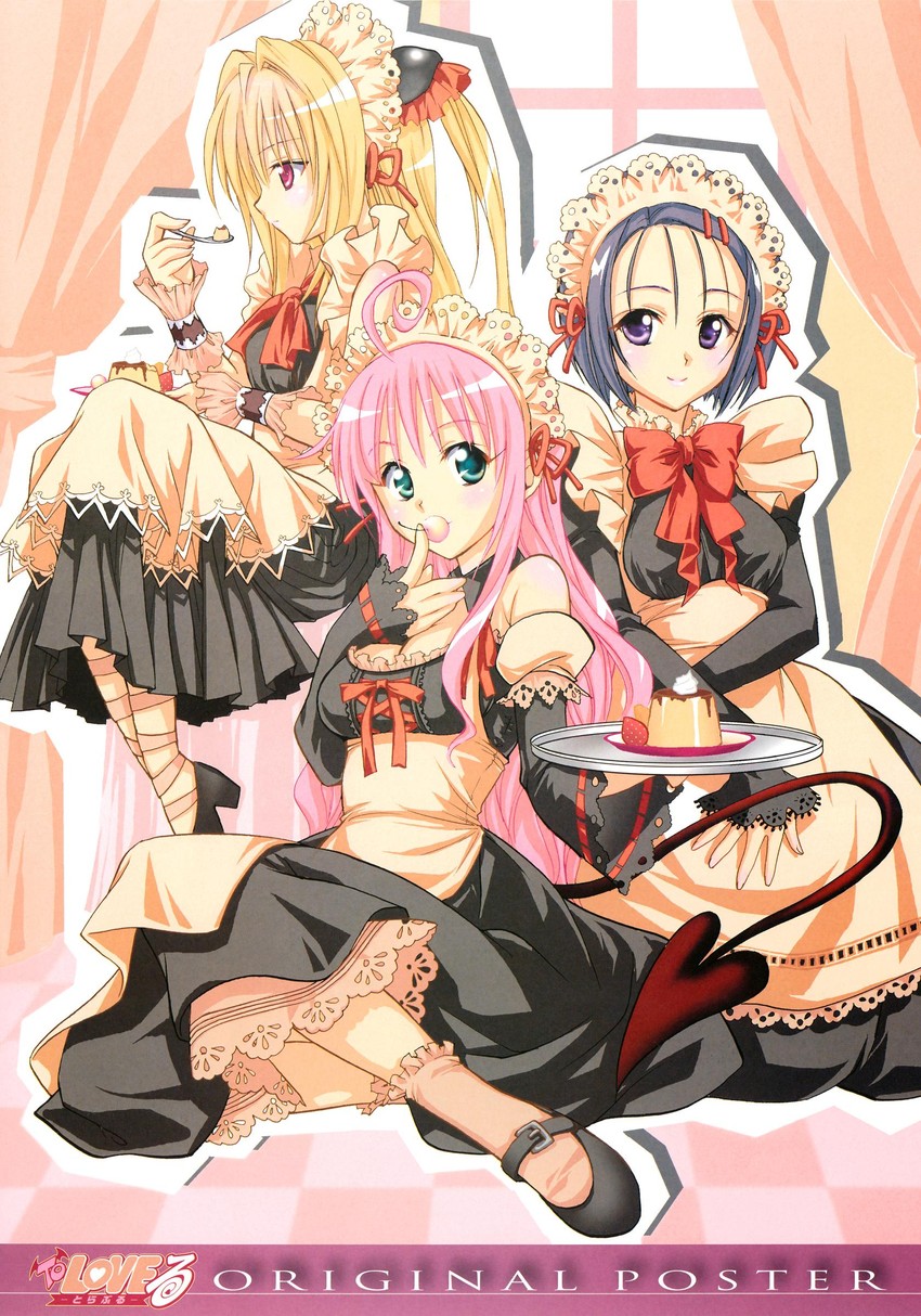 konjiki no yami, lala satalin deviluke, and sairenji haruna (to love-ru) drawn by yabuki_kentarou