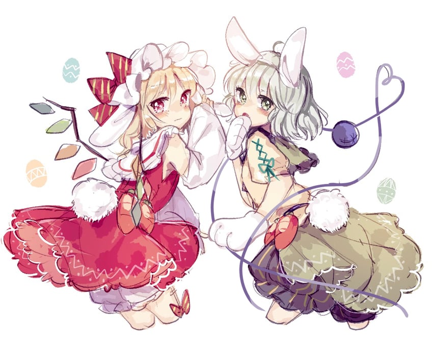 flandre scarlet and komeiji koishi (touhou) drawn by sorani_(kaeru0768)