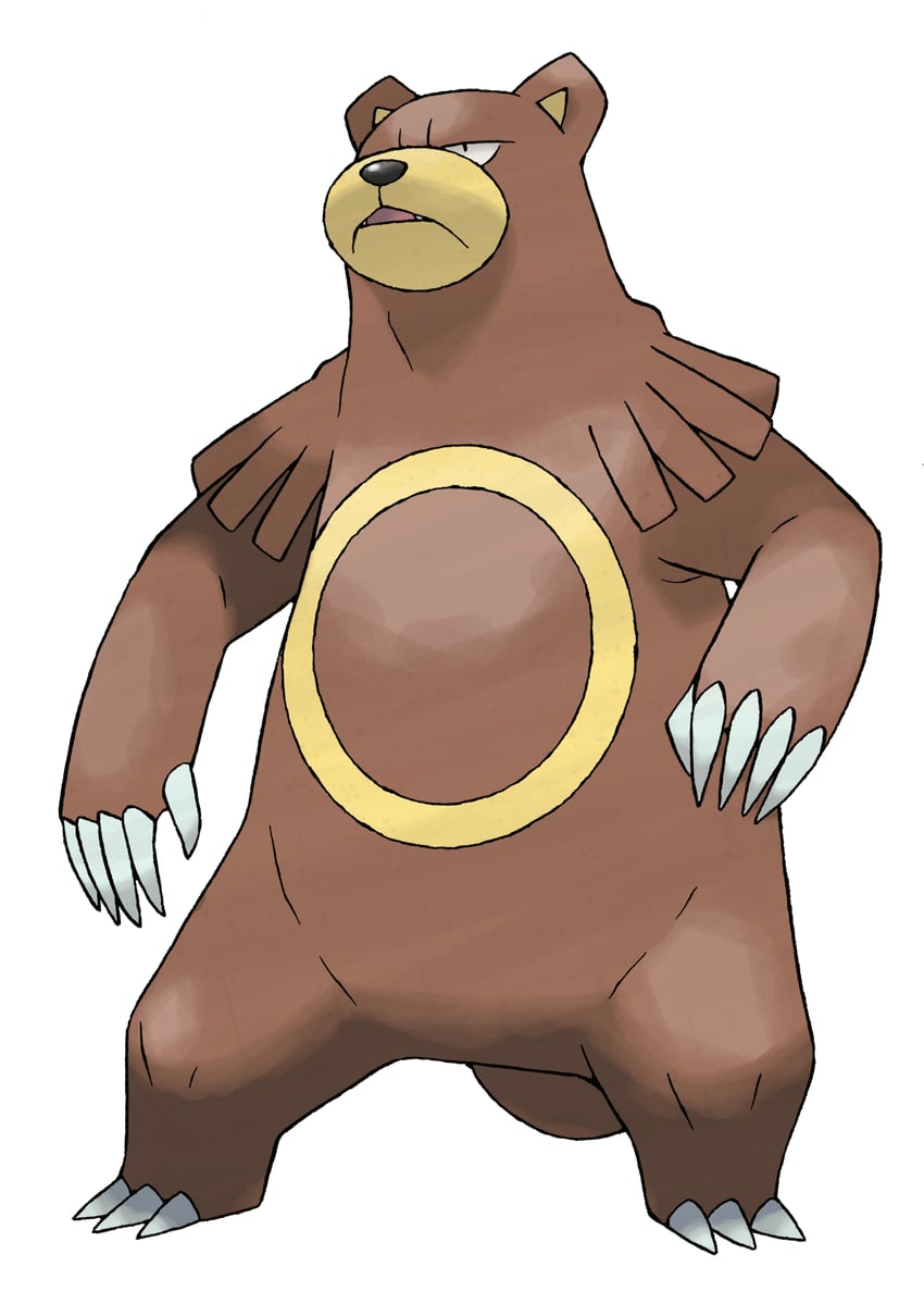 ursaring (pokemon and 1 more) drawn by sugimori_ken