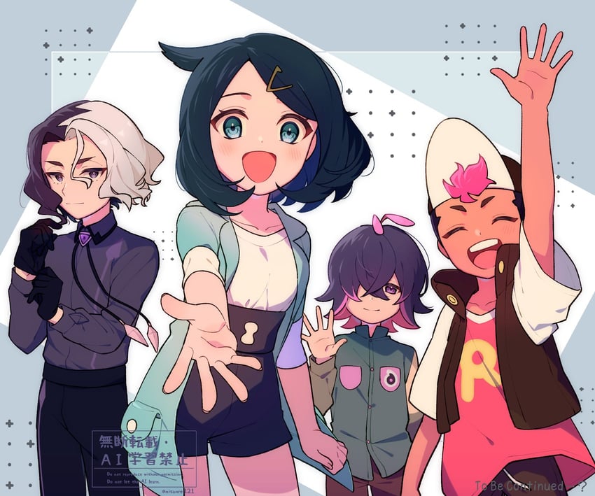 liko, dot, roy, and amethio (pokemon and 1 more) drawn by nisanrei121