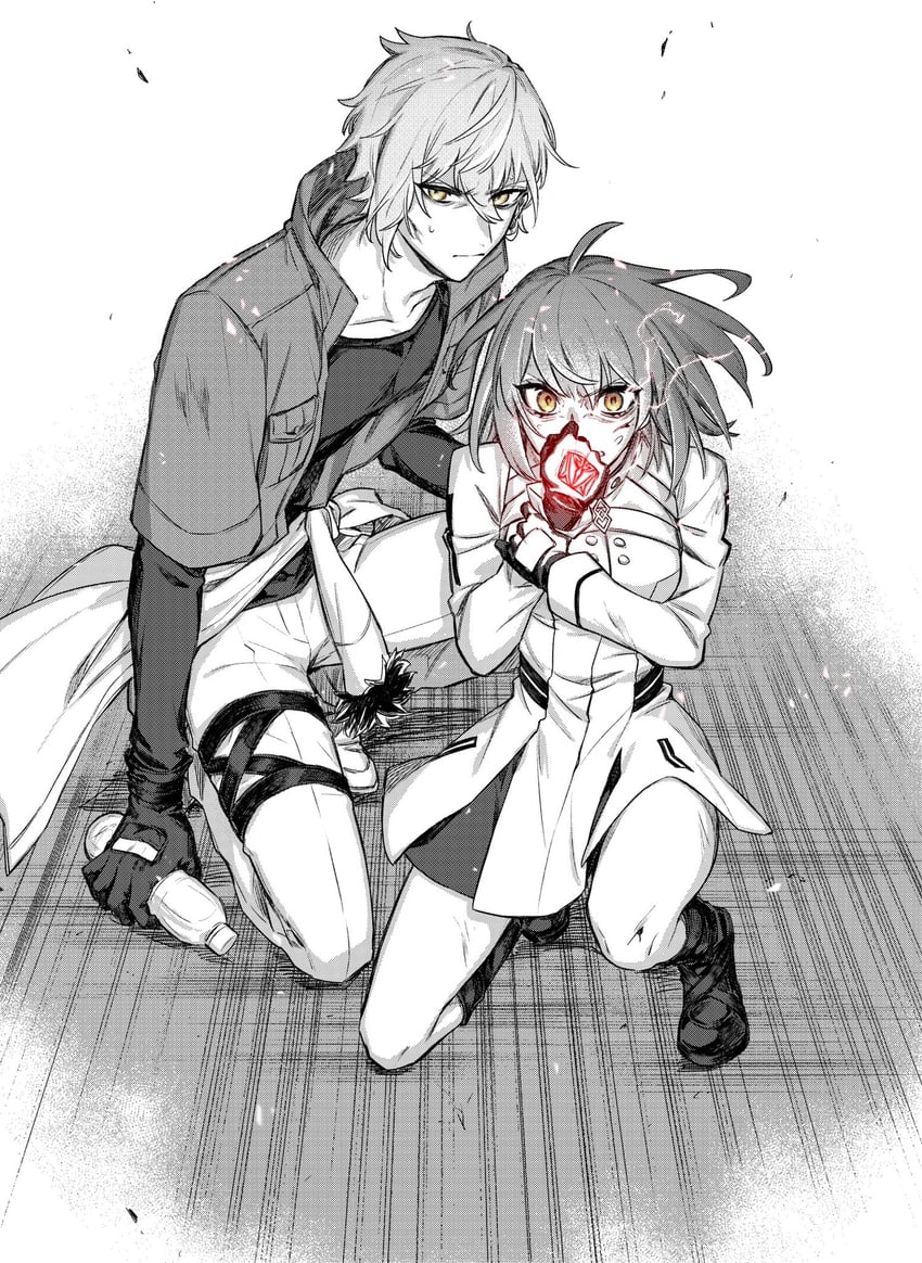 fujimaru ritsuka and kadoc zemlupus (fate and 1 more) drawn by nemu24i