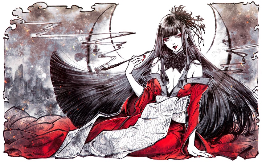yotsuyu goe brutus (final fantasy and 1 more) drawn by leki_ixion