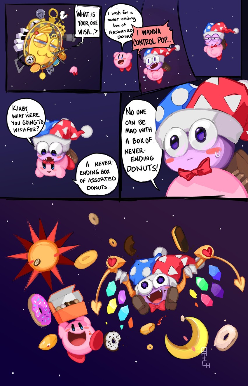 kirby, marx, galactic nova, mr. bright, and mr. shine (kirby and 1 more) drawn by matchragamuffin