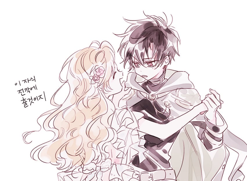 athanasia de alger obelia and lucas (who made me a princess) drawn by buruburu18