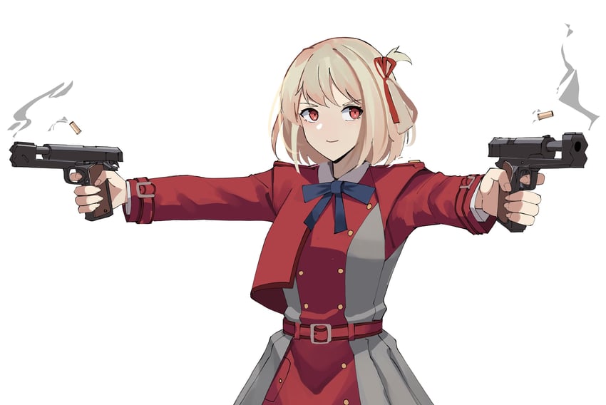 nishikigi chisato (lycoris recoil) drawn by gar32