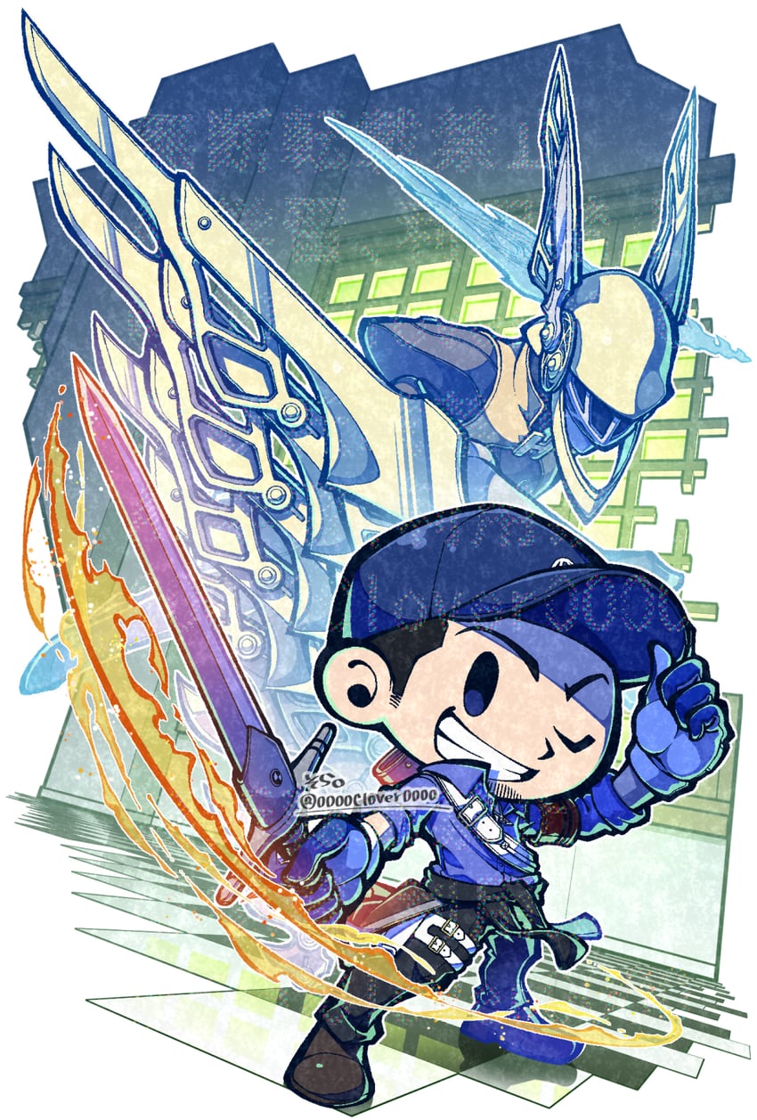 iori junpei and hermes (persona and 2 more) drawn by 04sora40