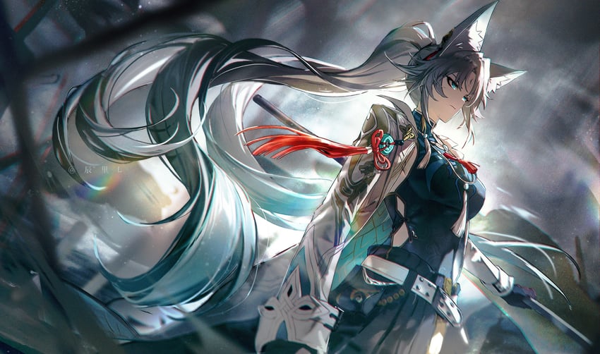 feixiao (honkai and 1 more) drawn by chen_li