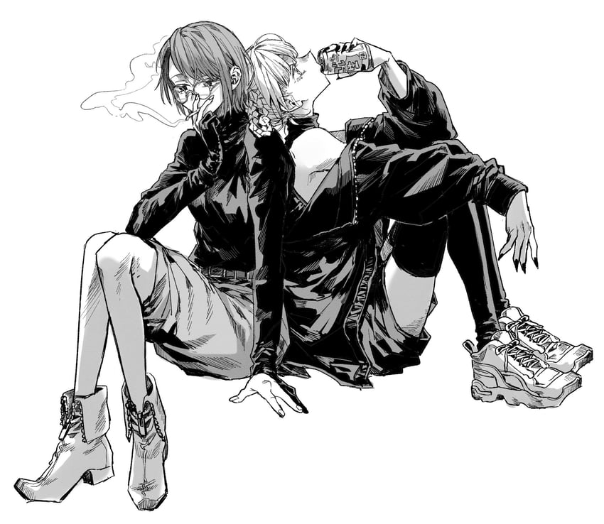nanakusa nazuna and uguisu anko (yofukashi no uta) drawn by funa2001