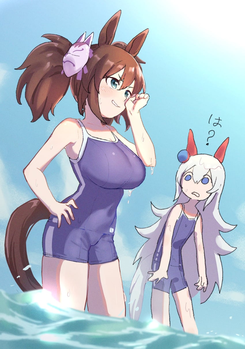 tamamo cross and inari one (umamusume) drawn by doka_yuki_(tsumorisugi)