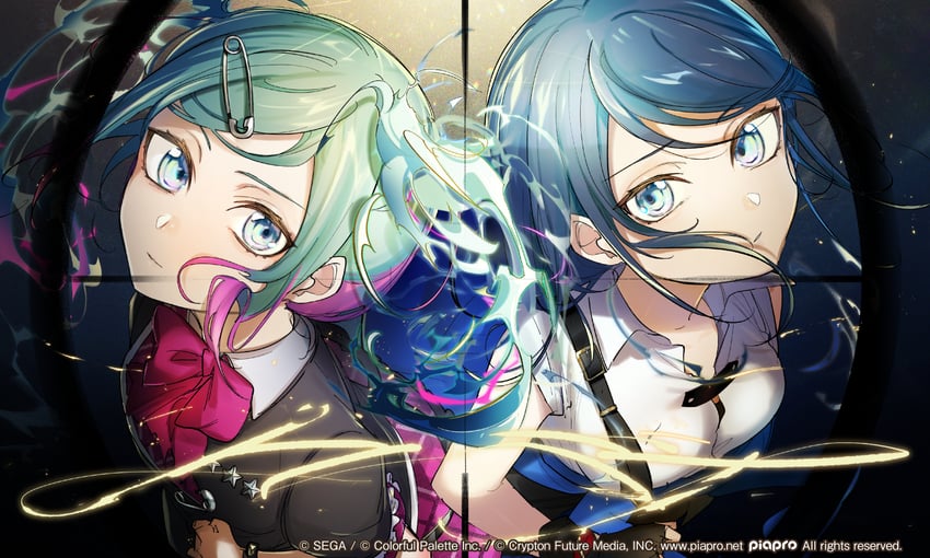 hatsune miku, hoshino ichika, and leo/need miku (vocaloid and 2 more) drawn by hassan_(sink916)