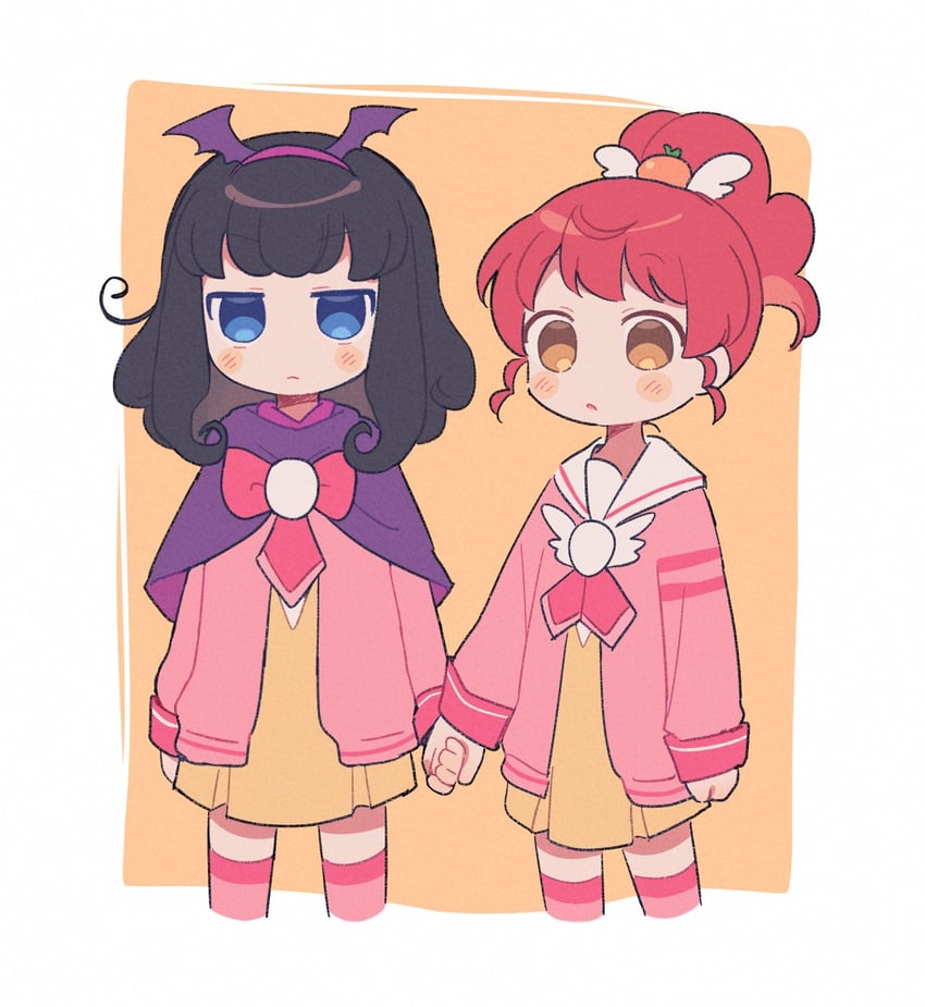 kurosu aroma and shiratama mikan (pretty series and 1 more) drawn by sururufu