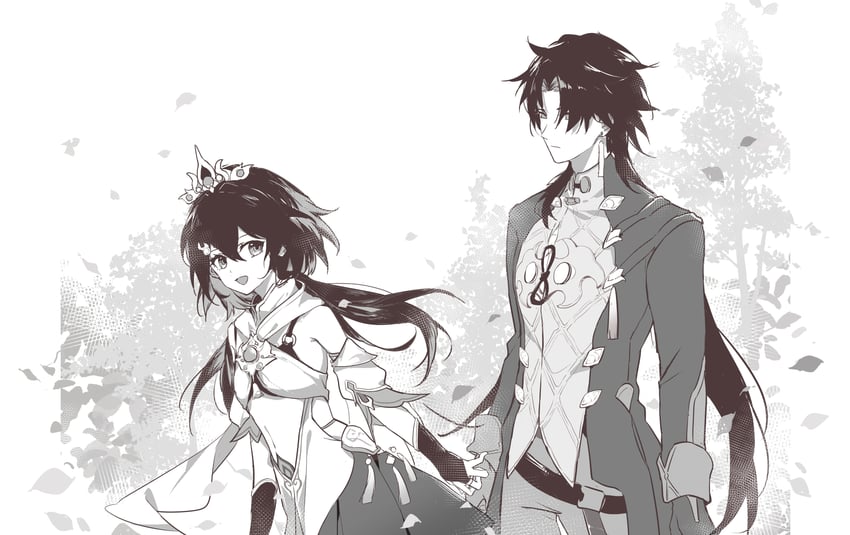 blade and yunli (honkai and 1 more) drawn by ddddde50062