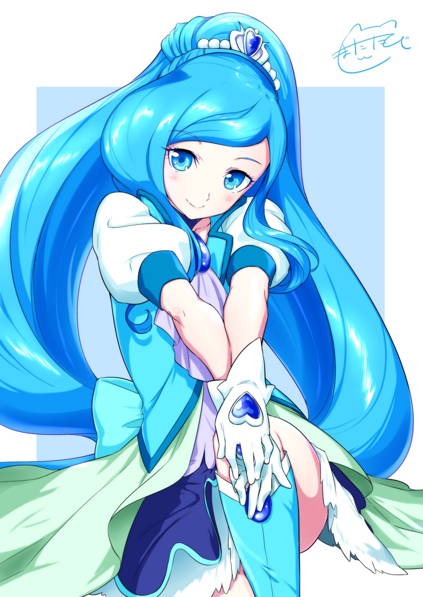 sawaizumi chiyu and cure fontaine (precure and 1 more) drawn by matatabi_(karukan222)