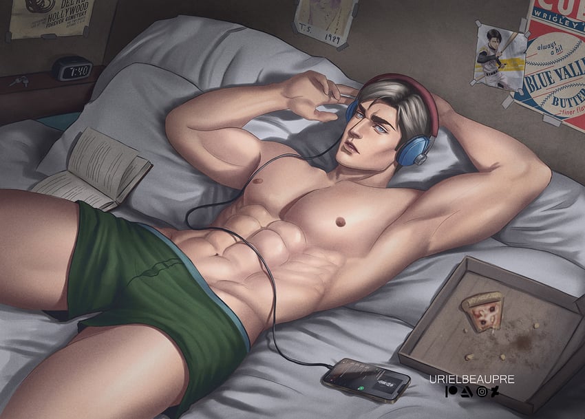 levi and erwin smith (shingeki no kyojin) drawn by urielbeaupre15