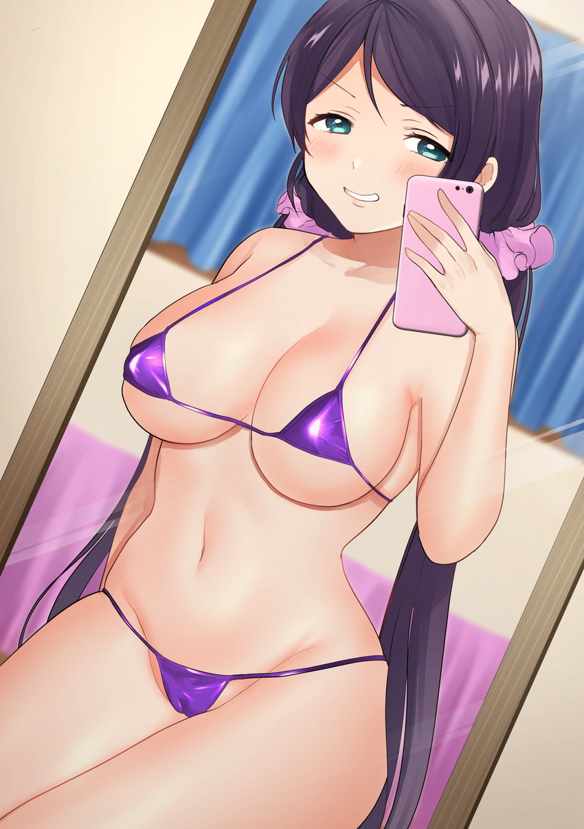 tojo nozomi (love live! and 1 more) drawn by kazepana