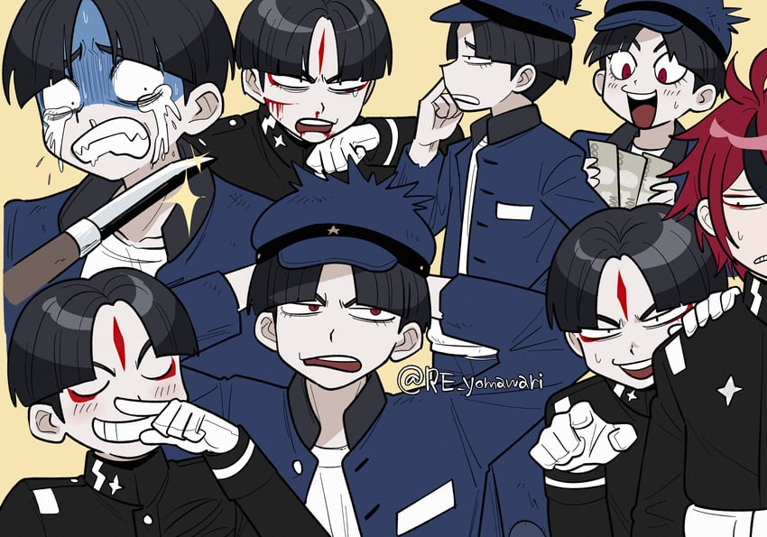 sumino takumi and maruko gaku (the hundred line -last defense academy-) drawn by furukawa_(yomawari)