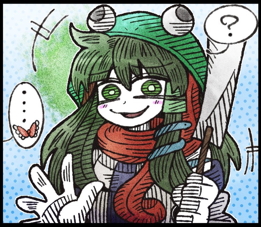 hakurei reimu and kochiya sanae (touhou) drawn by suenari_(peace)