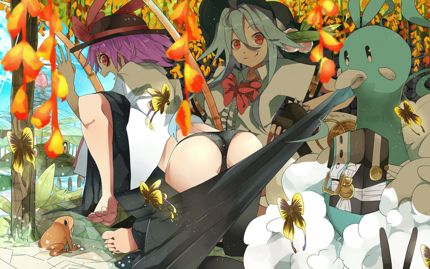 hinanawi tenshi, nagae iku, and altaria (touhou and 2 more) drawn by daikoku_osamu