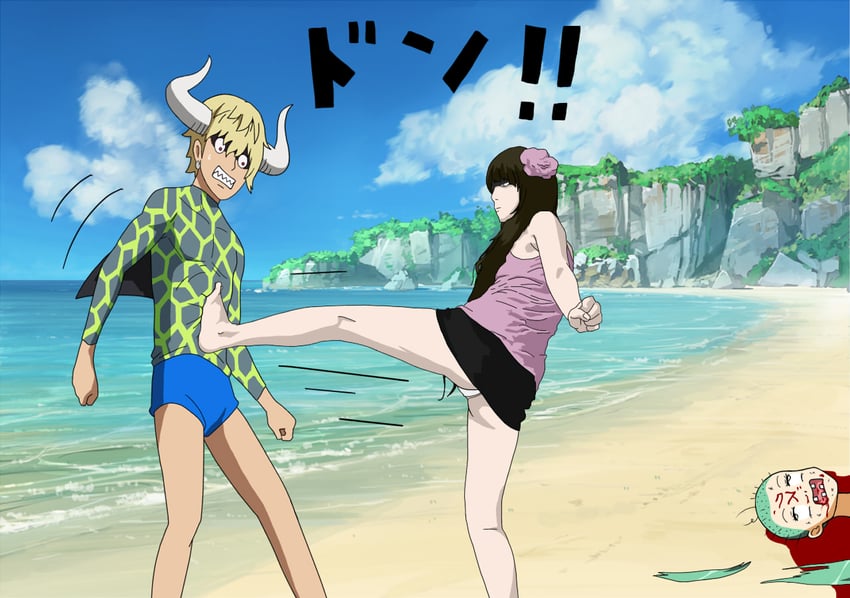 kayano kaede and dellinger (one piece and 1 more) drawn by kikuhara_satuki