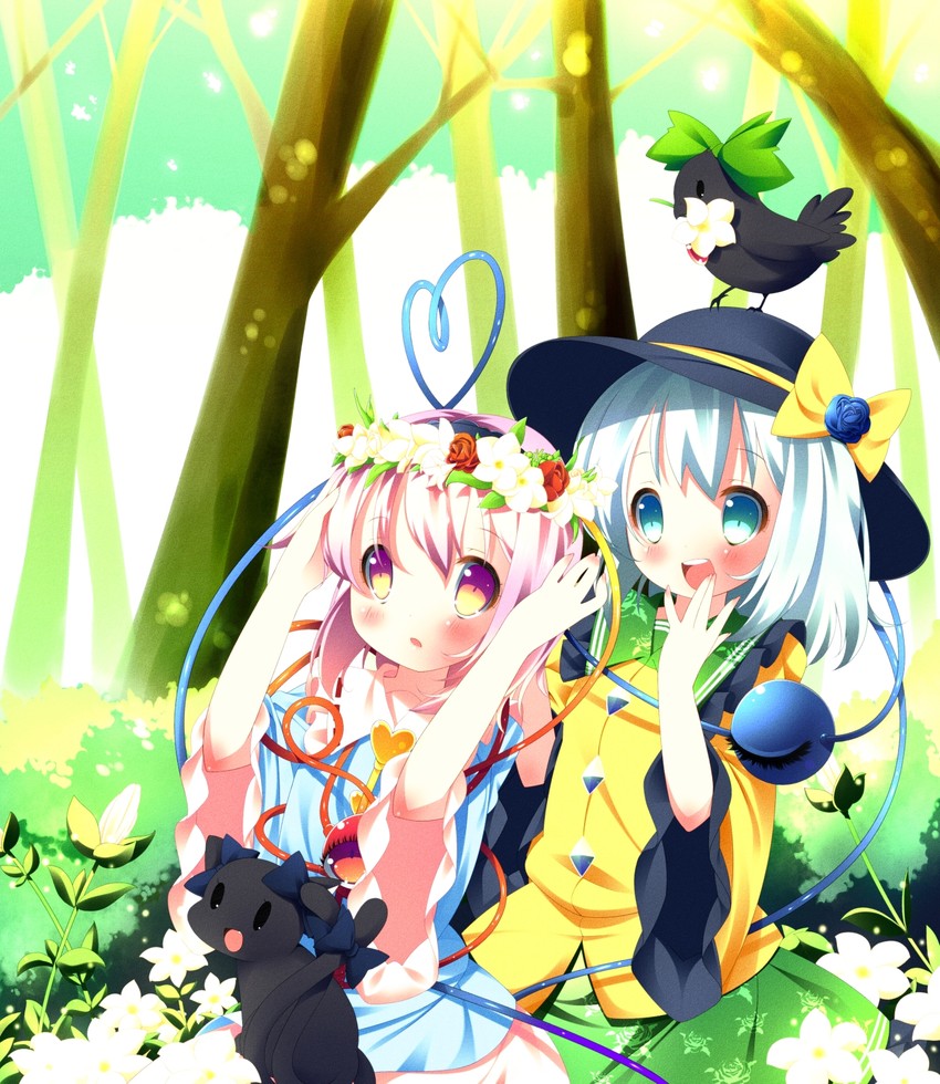 komeiji koishi, komeiji satori, kaenbyou rin, and reiuji utsuho (touhou) drawn by zefa_(neoaltemice)