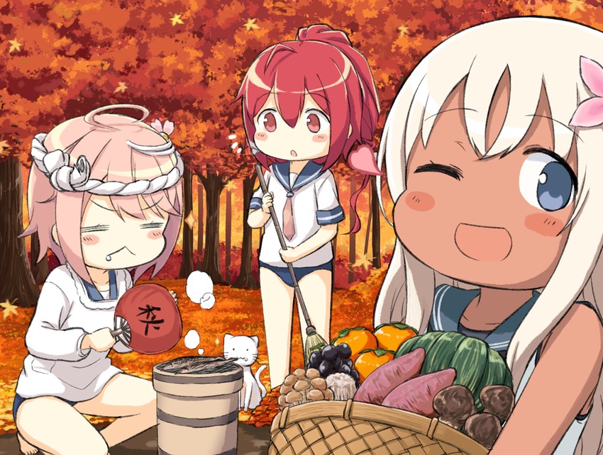ro-500, i-58, and i-168 (kantai collection) drawn by engiyoshi