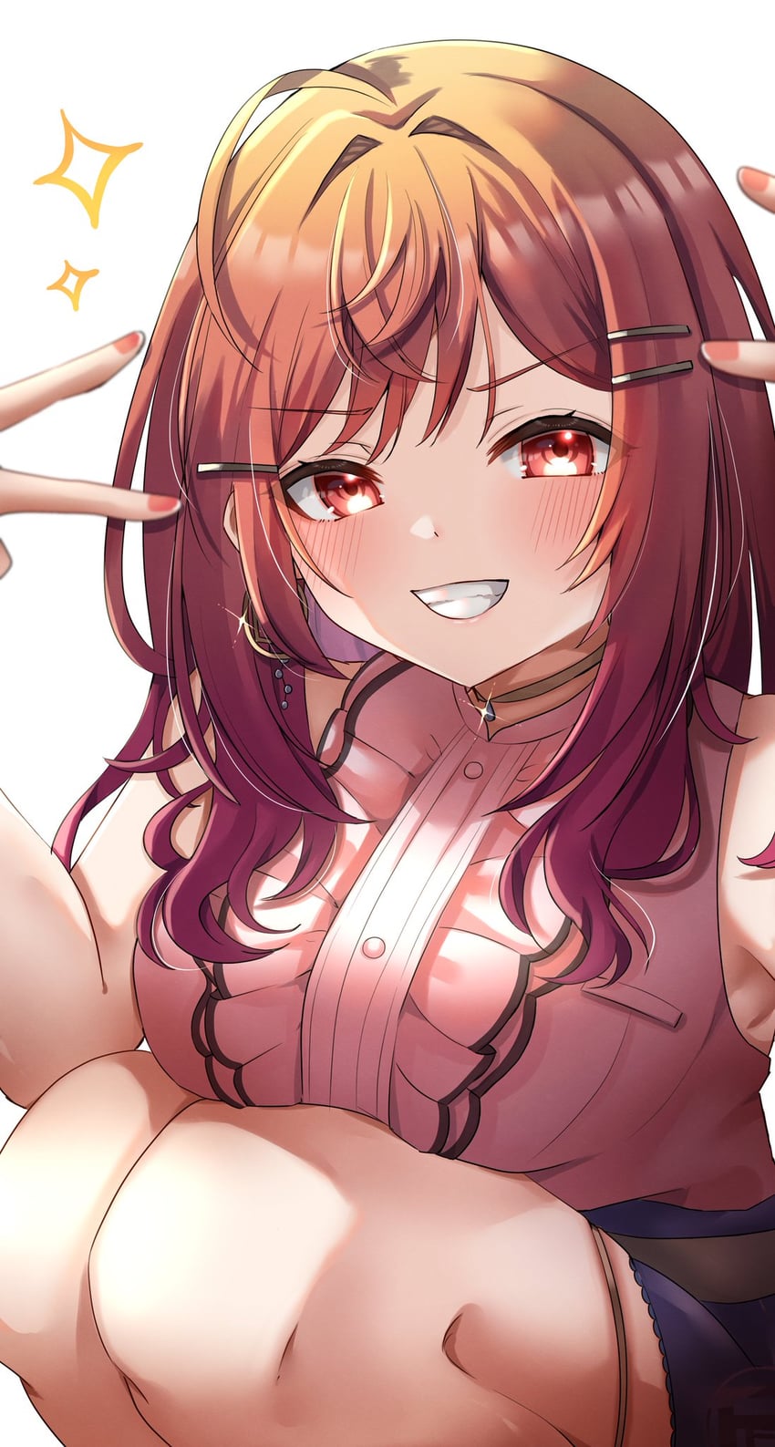 ichijou ririka (hololive and 1 more) drawn by nyuyosuke_o_shigoto_boshuuchu