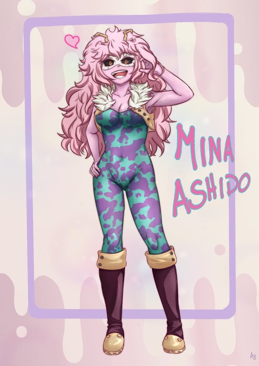ashido mina (boku no hero academia) drawn by silasa_(silasa00)