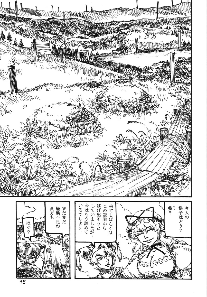 yakumo yukari and yakumo ran (touhou) drawn by ameyama_denshin