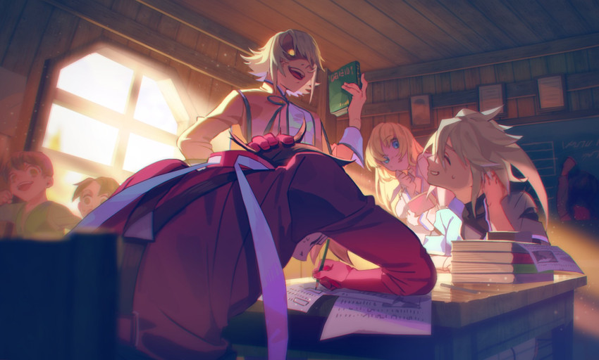 colette brunel, lloyd irving, genis sage, and raine sage (tales of and 1 more) drawn by meipu_hm