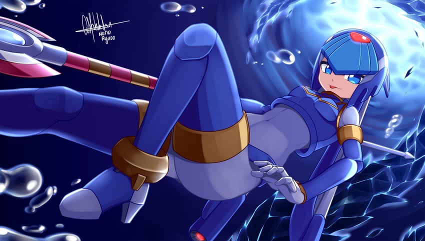 fairy leviathan (mega man and 2 more) drawn by nanayaryuoo