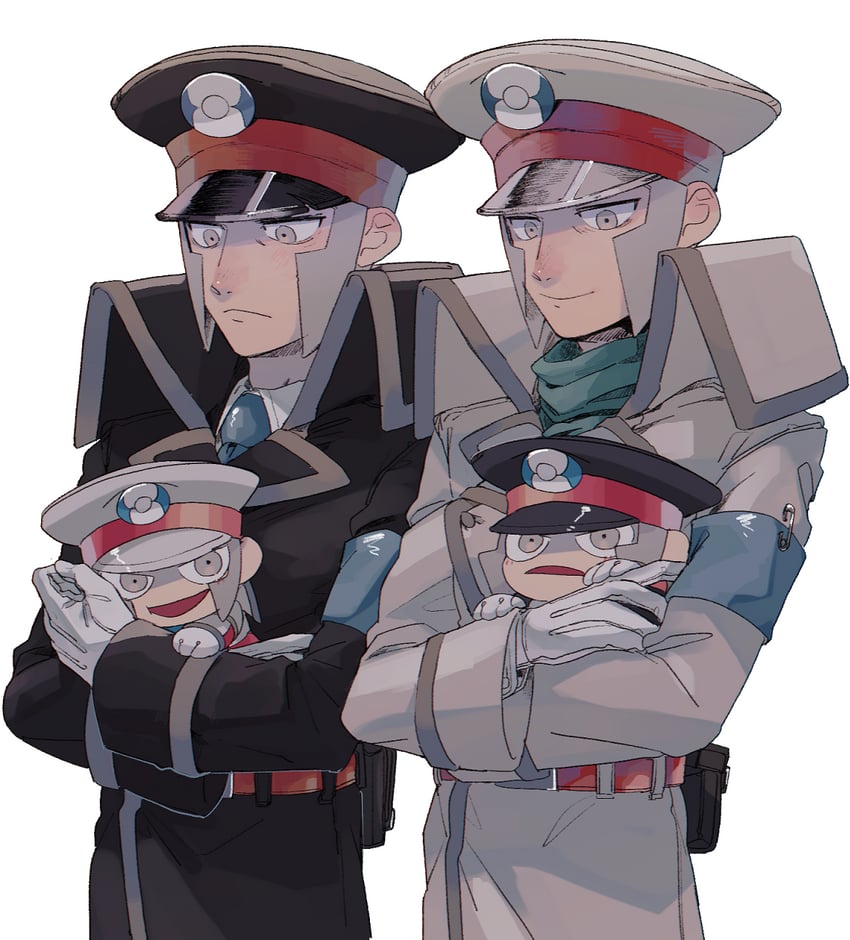 ingo and emmet (pokemon and 1 more) drawn by akamtvahosi