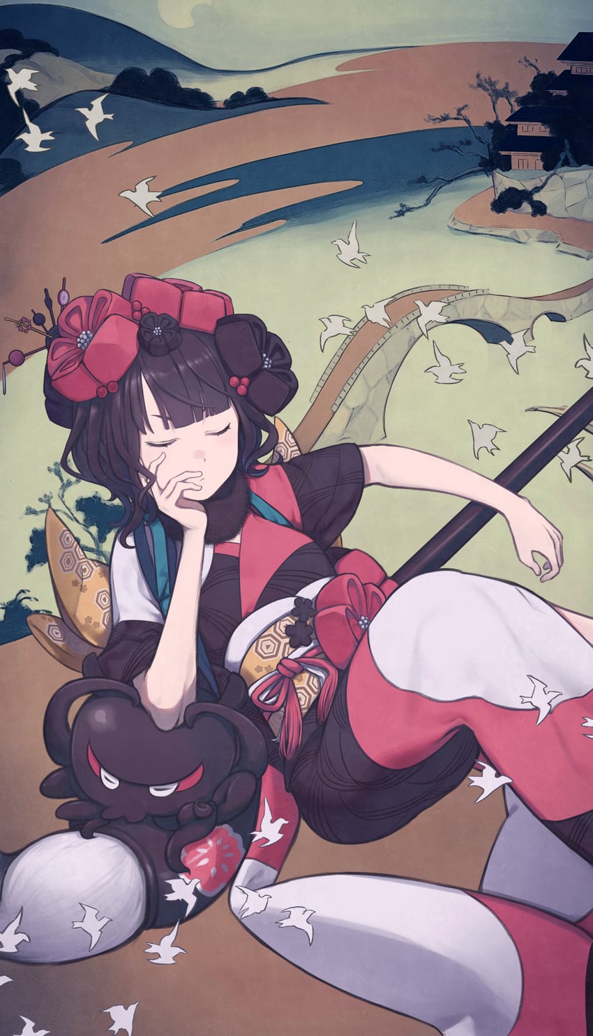 katsushika hokusai and tokitarou (fate and 2 more) drawn by daisi_gi