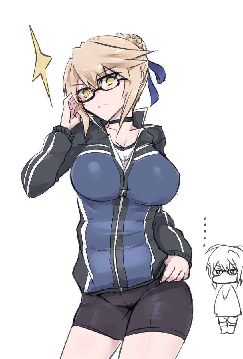 artoria pendragon and mysterious heroine x alter (fate and 1 more) drawn by depo_(typebaby505)