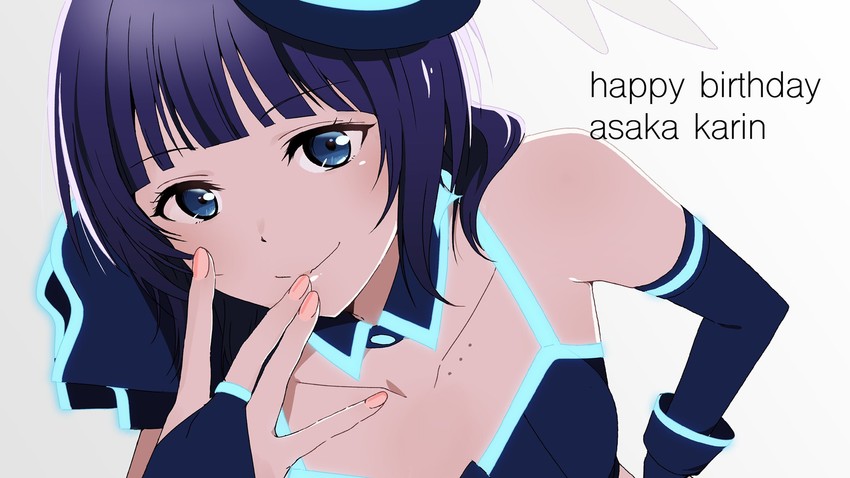 asaka karin (love live! and 1 more) drawn by yokota_takumi