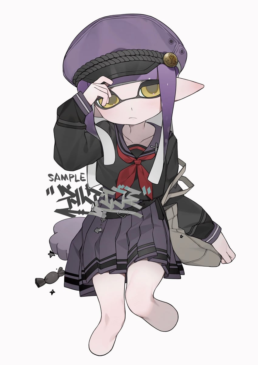 inkling player character and inkling girl (splatoon) drawn by gomi20021021