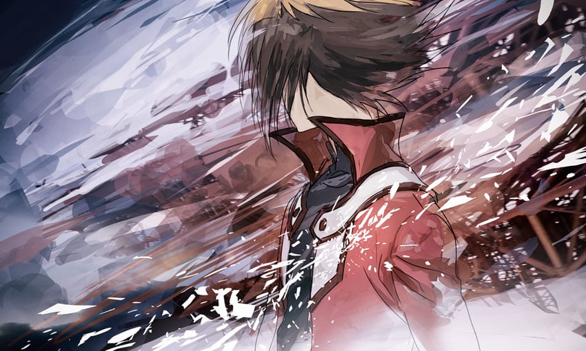 yuki judai (yu-gi-oh! and 1 more) drawn by moribuden