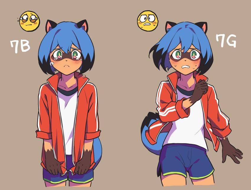 kagemori michiru (brand new animal) drawn by totemonemuuui