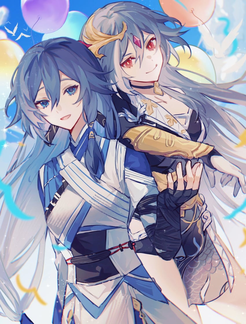 fu hua and herrscher of sentience (honkai and 1 more) drawn by haruka_(rsyaooooo)