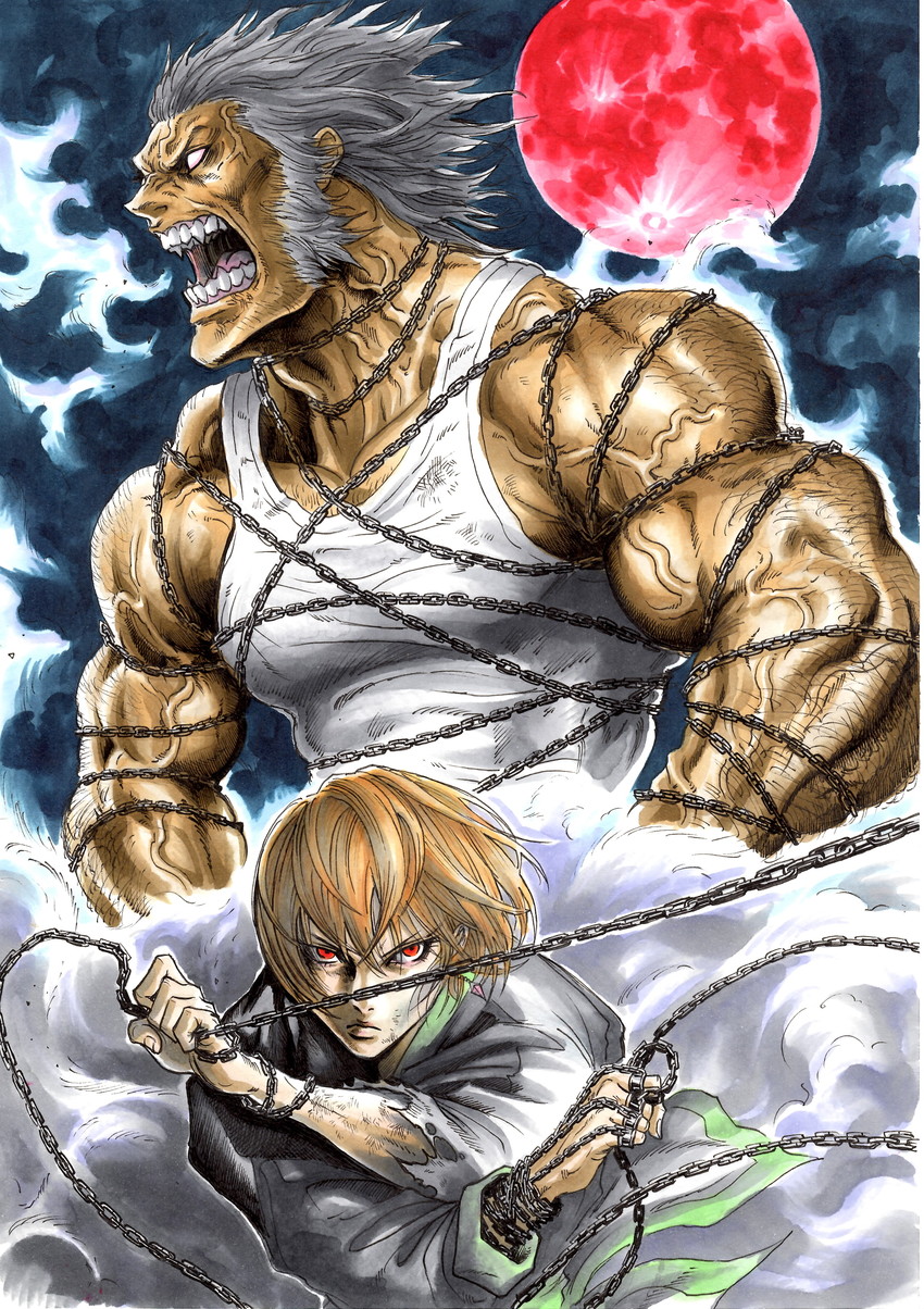 kurapika and uvogin (hunter x hunter) drawn by takumi_(marlboro)