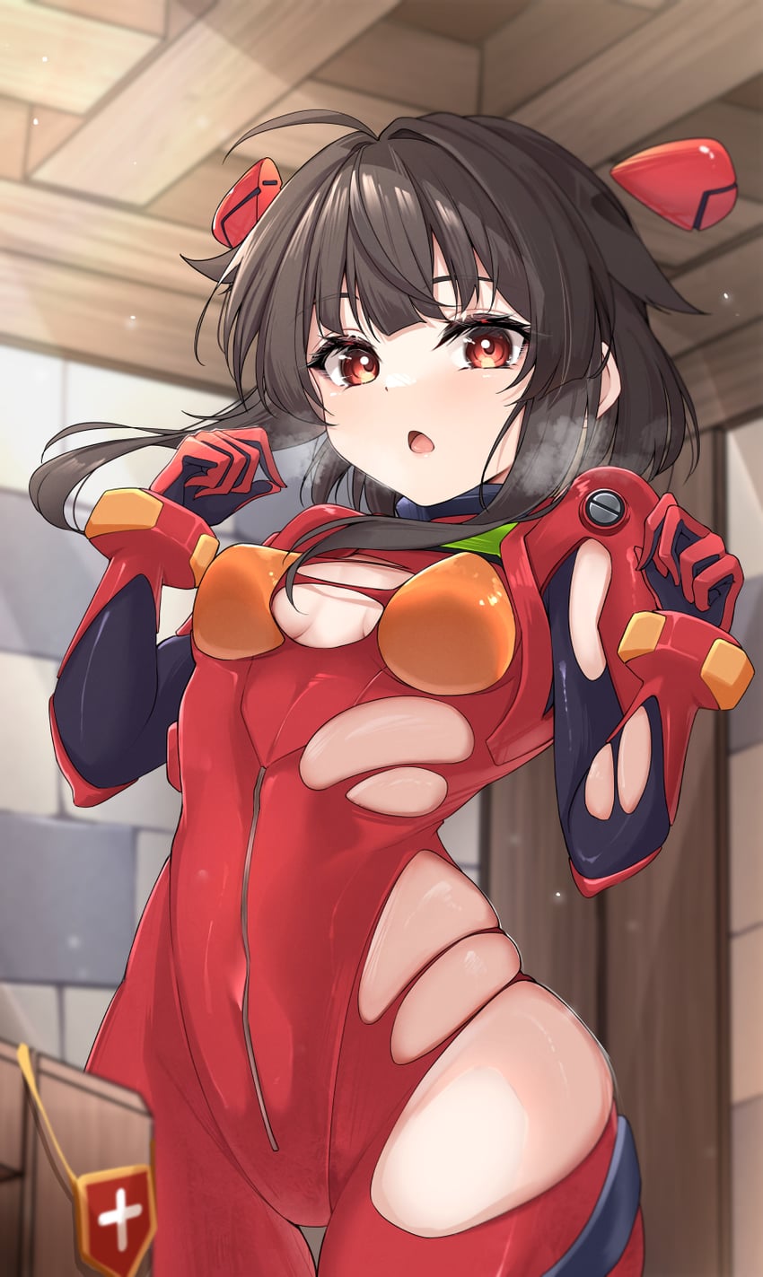 souryuu asuka langley and megumin (neon genesis evangelion and 1 more) drawn by wa_ki_ya_ku