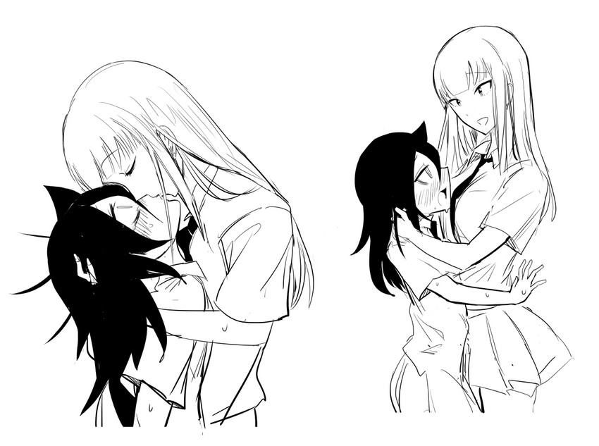 kuroki tomoko and katou asuka (watashi ga motenai no wa dou kangaetemo omaera ga warui!) drawn by cyber_dragon-kun