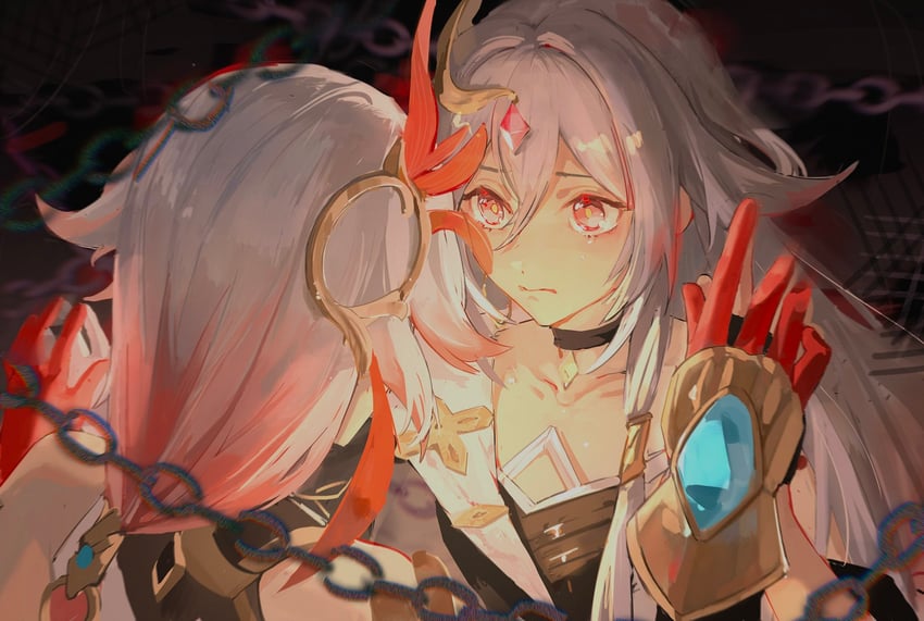 fu hua and herrscher of sentience (honkai and 1 more) drawn by kuliukunkunkunkunkunkunkun