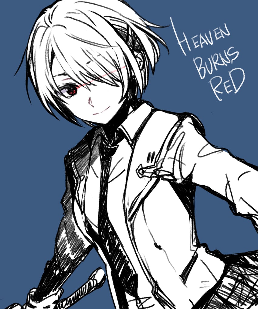 kayamori ruka (heaven burns red) drawn by kitamura_touru